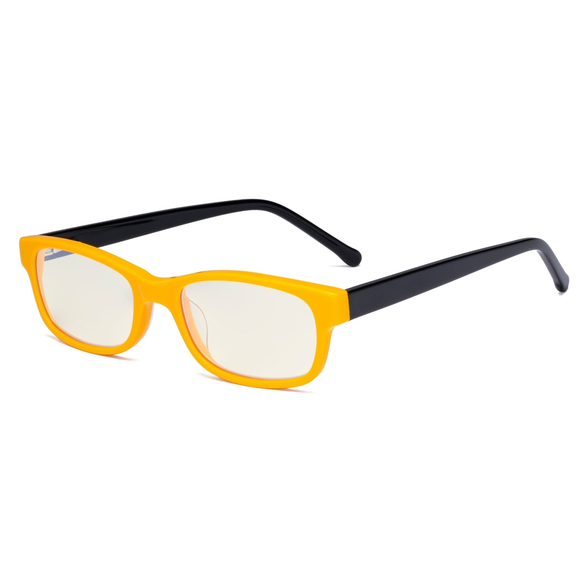 Blue Light Blocking Eyeglasses Yellow-Black K02-BB40