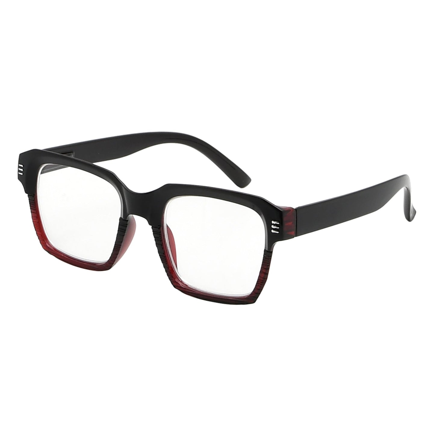 Square Reading Glasses Red R2024