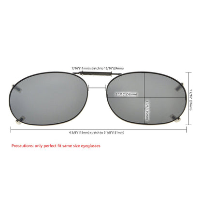 Fashion Metal Polarized Clip On Sunglasses Women Men C73eyekeeper.com