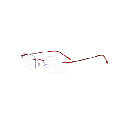 Frameless Progressive Reading Glasses Red MWK8