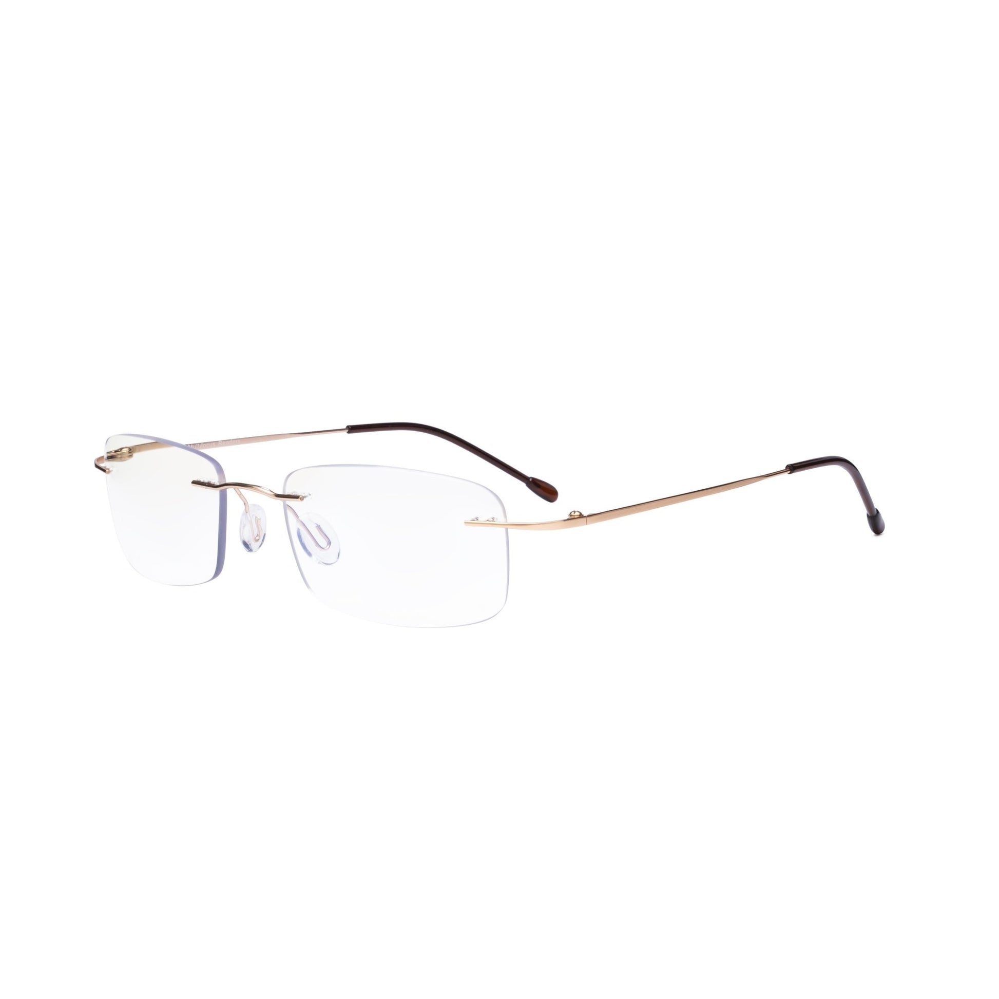Frameless Progressive Reading Glasses Gold MWK8