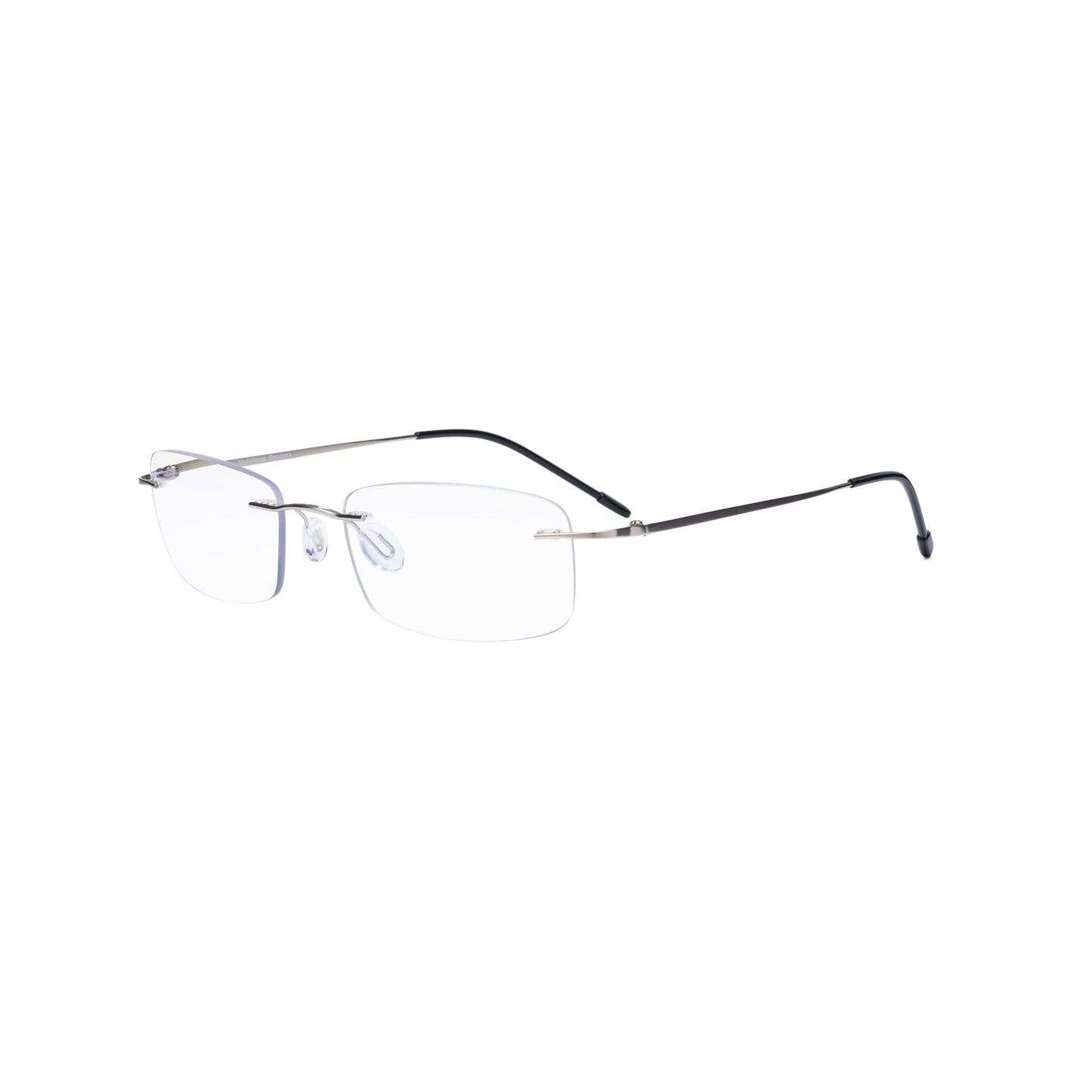 Frameless Progressive Reading Glasses Silver MWK8