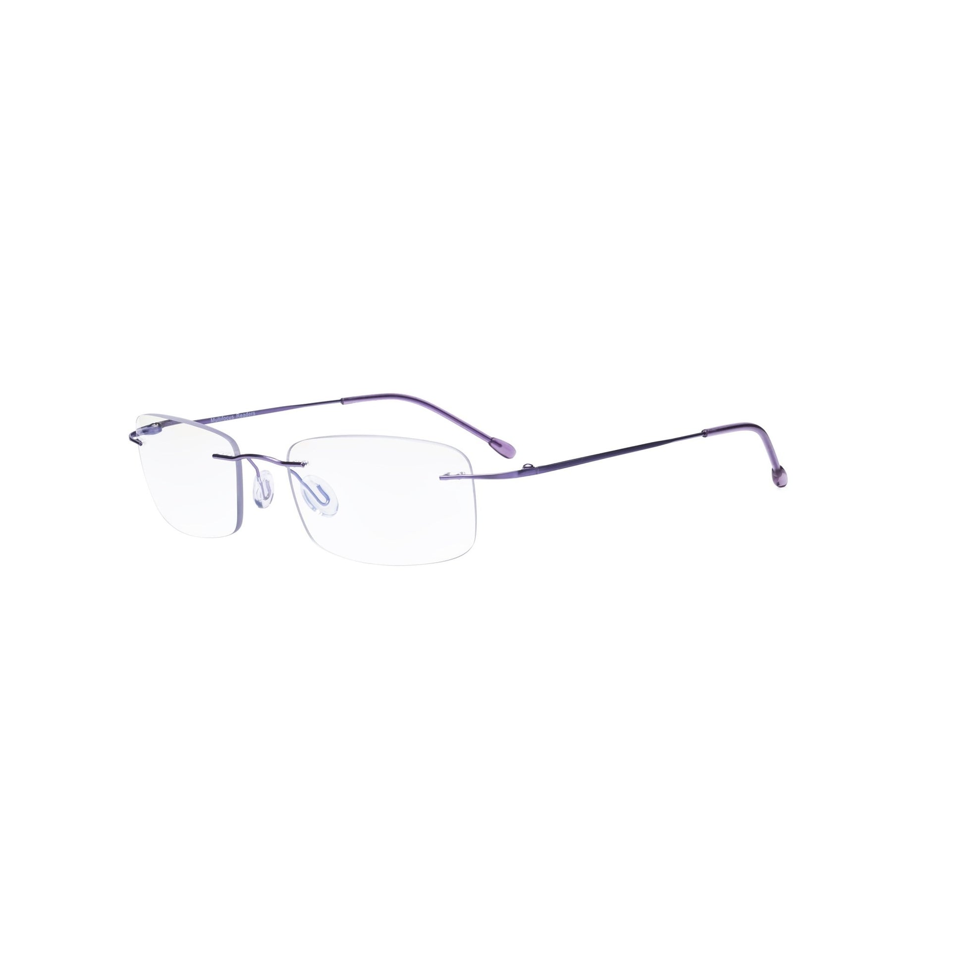 Frameless Progressive Reading Glasses Purple MWK8