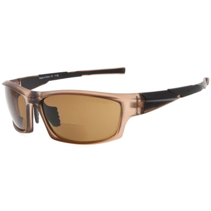 Rectangle Bifocal Sunglasses Women Brown SG904