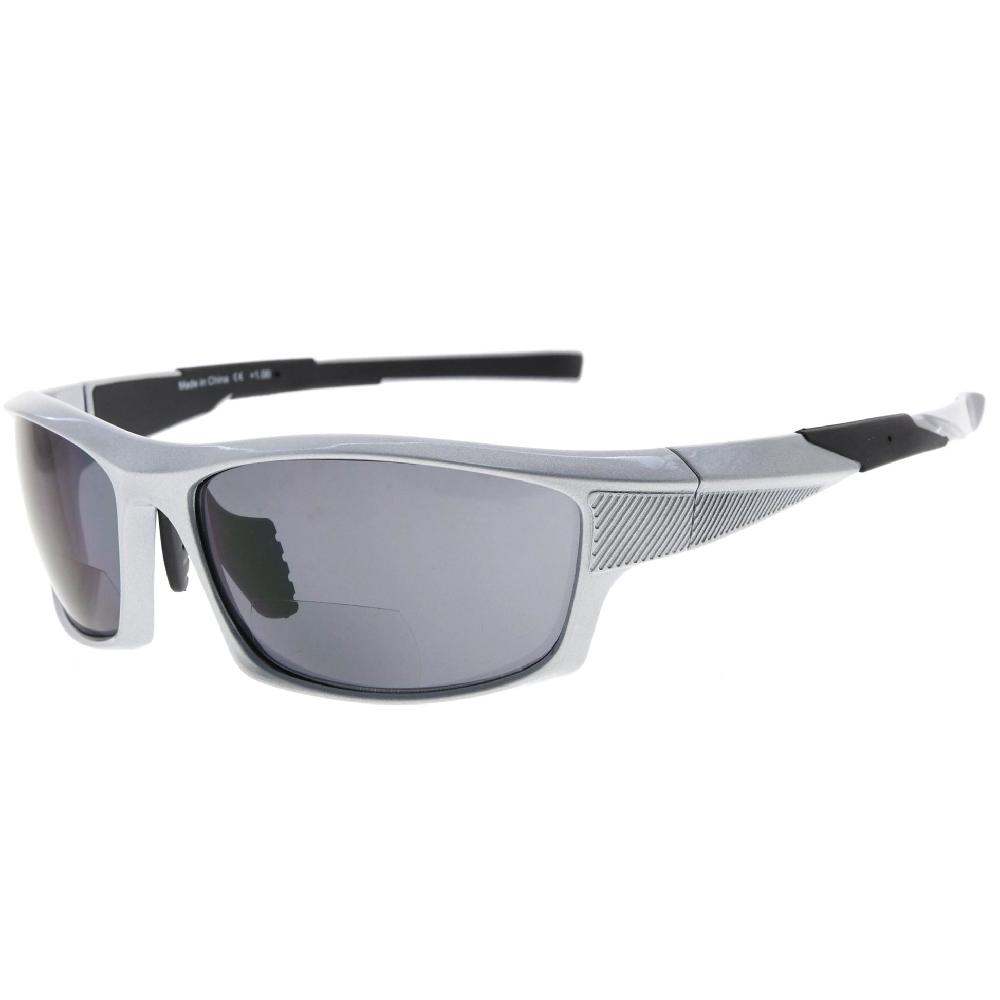 Rectangle Bifocal Sunglasses Women Pearly Silver SG904
