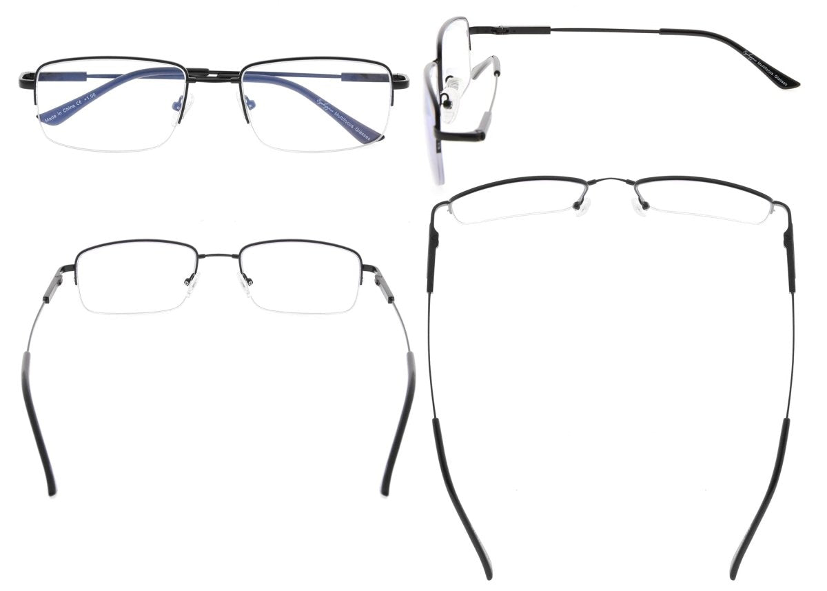 Half-rim Progressive Multifocal Reading Glasses Men M1702eyekeeper.com