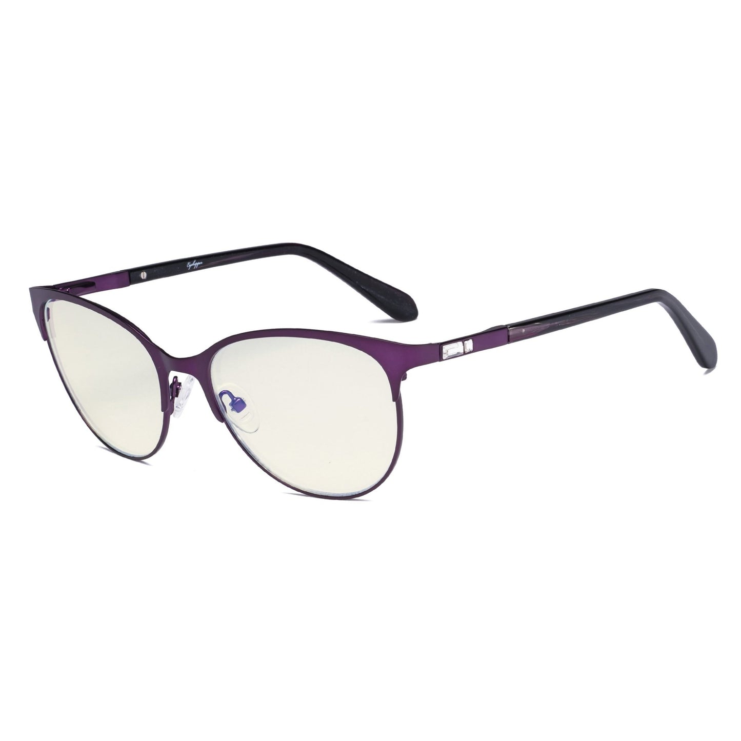 Blue Light Blocking Eyeglasses Purple LX19024-BB40