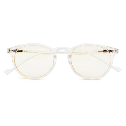 Oval Round Computer Reading Glasses Transparent 1-CG071