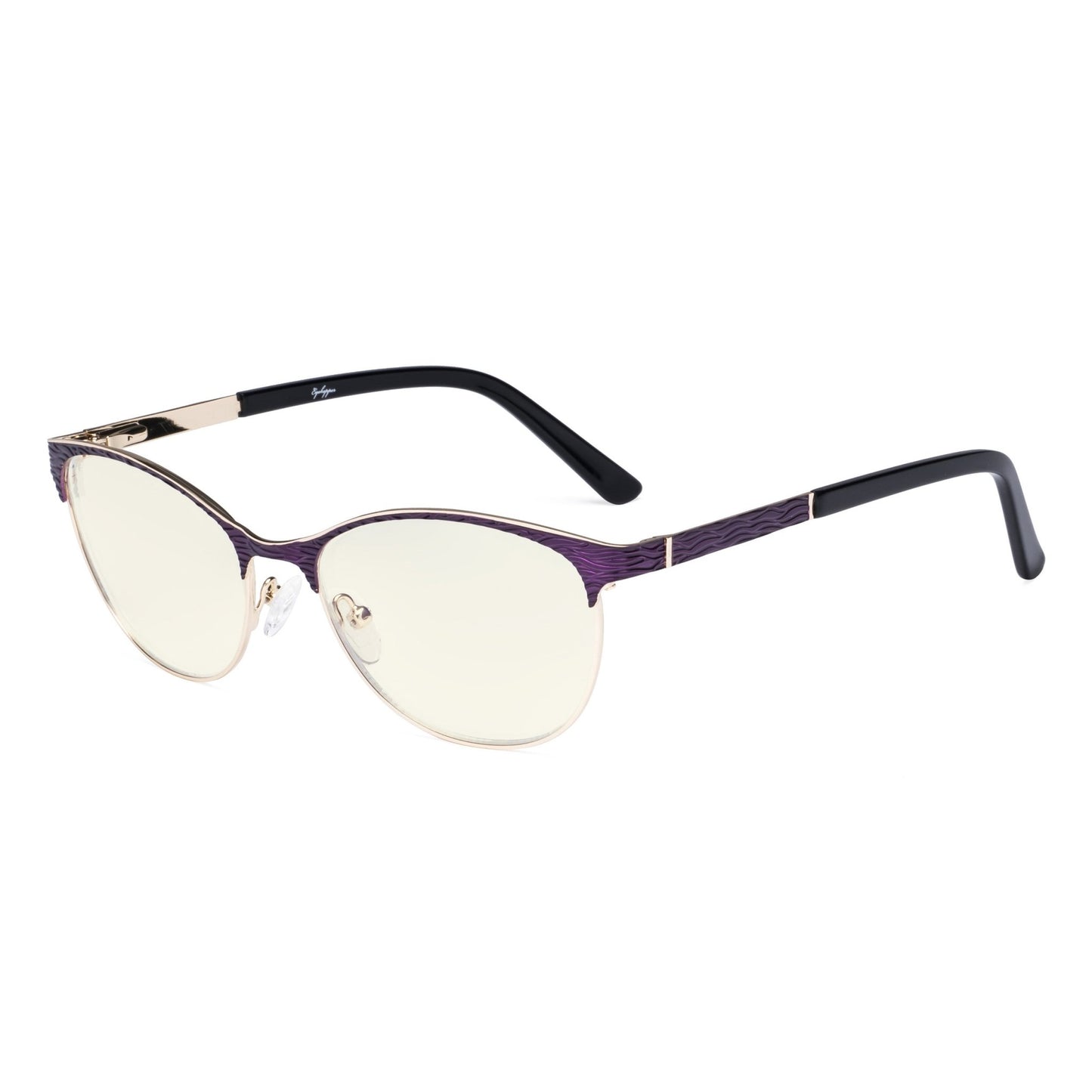 Blue Light Filter Eyeglasses Purple LX19011-BB40