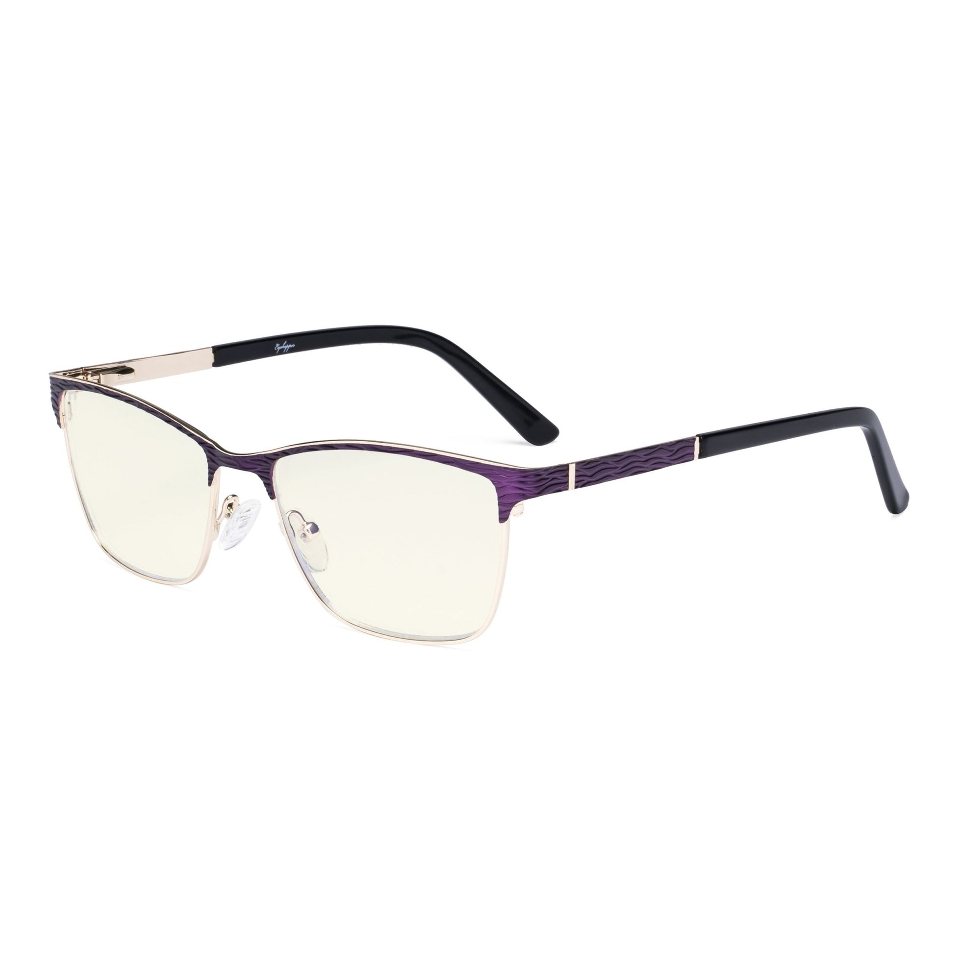 Blue Light Filter Eyeglasses Purple LX19012-BB40