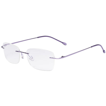 Rimless Reading Glasses Purple RWK9905