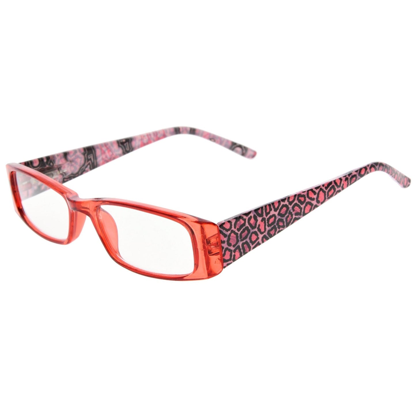Leopard Rectangle Reading Glasses Chic Readers Women R006A