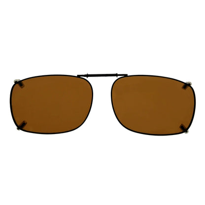 Sunglasses Clip On Polarized Brown C64