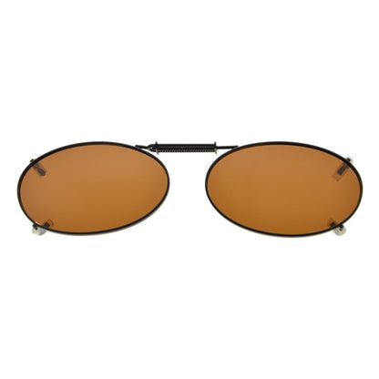 Oval Design Metal Frame Polarized Clip On Sunglasses C74eyekeeper.com