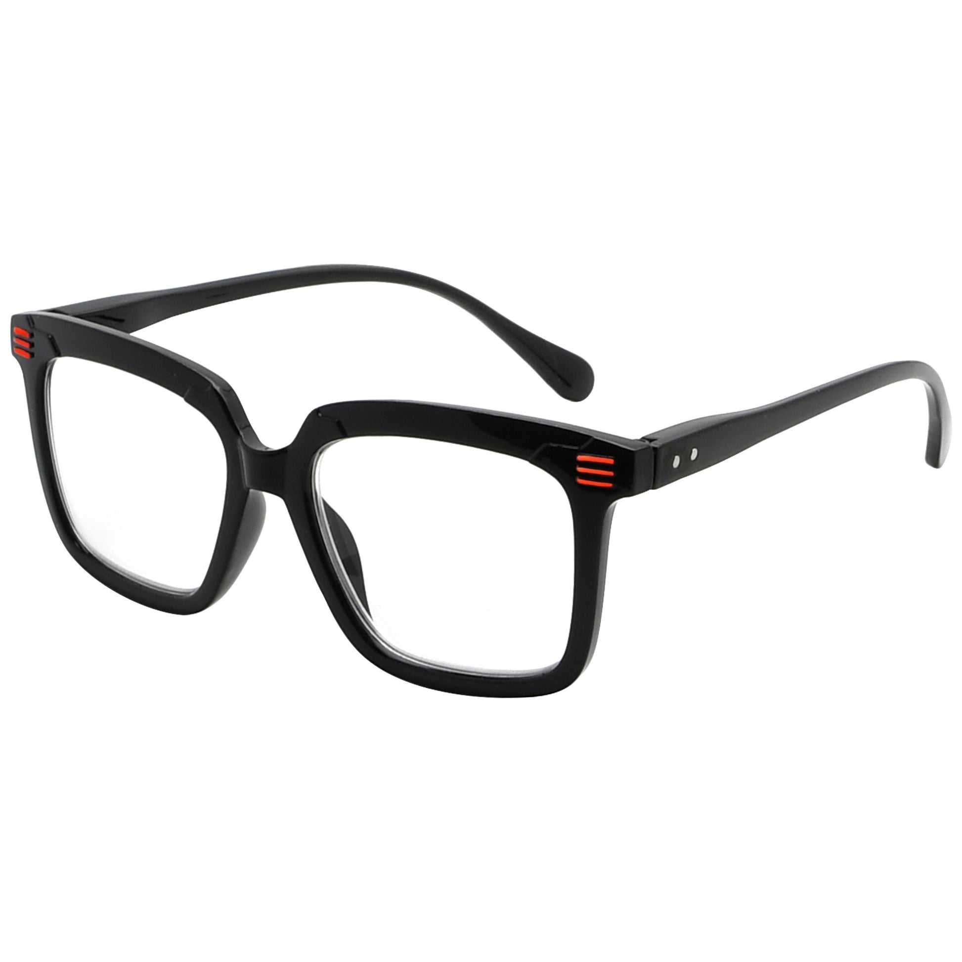 Square Reading Glasses Black R2108
