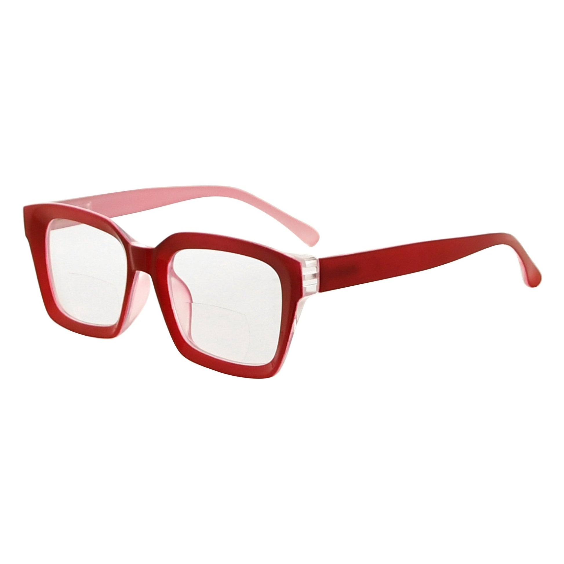 Oversized Square Bifocal Reading Glasses for Women BR9106