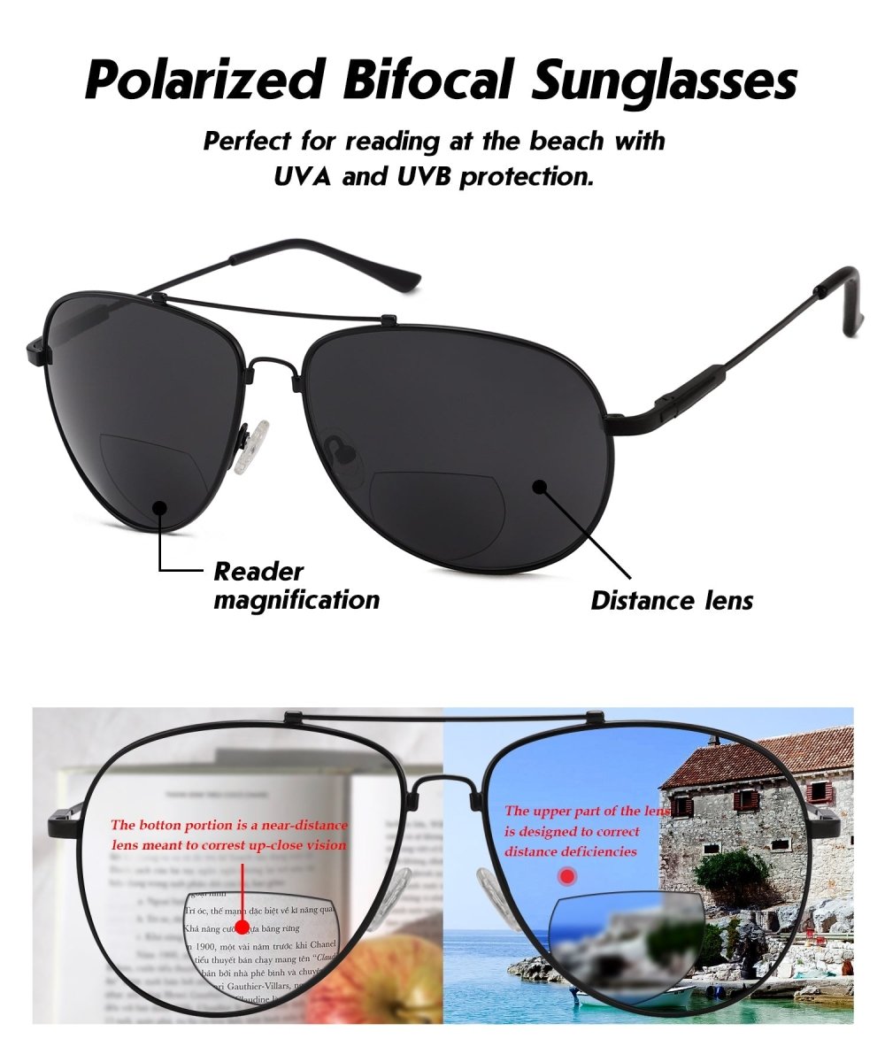 proSPORT Polarized Bifocal Sunglasses Men Women 2.50 Amber Tac Polarised  Anti-Glare Polycarbonate Lens Semi-Rimless Durable Light-Weight Wrap-Around  TR90 Black Frame : Amazon.co.uk: Fashion