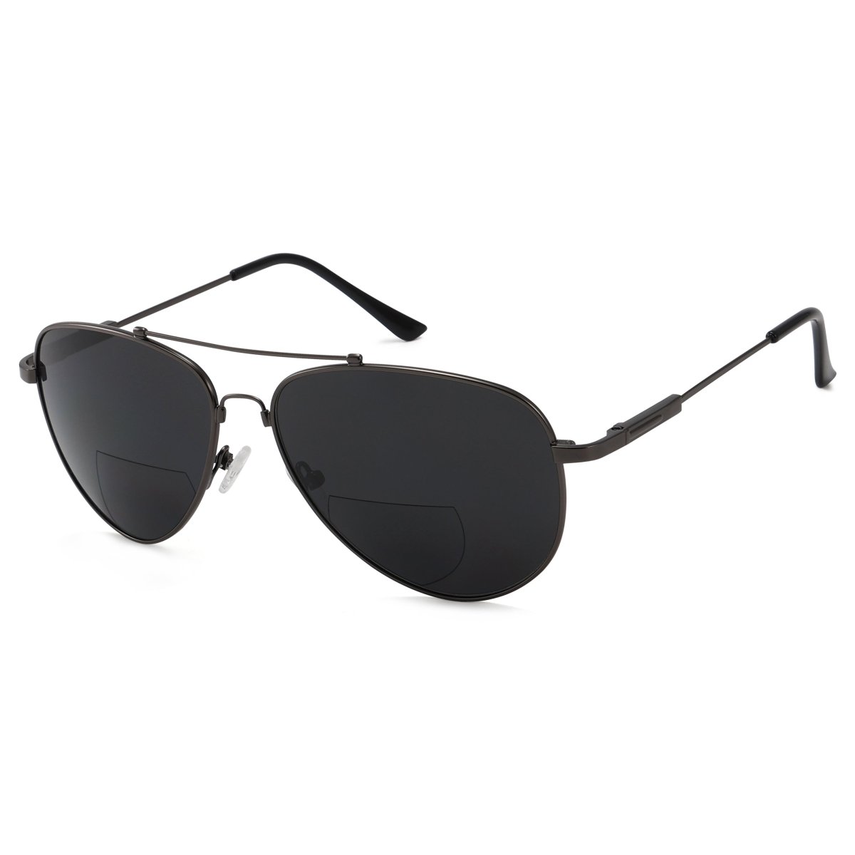 Polarized Bifocal Sunglasses Pilot Style Readers Women Men Gold / +1.50