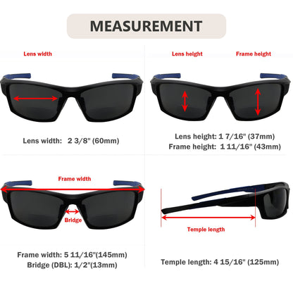 Polarized Reading Sunglasses Bifocal Readers PGSG904