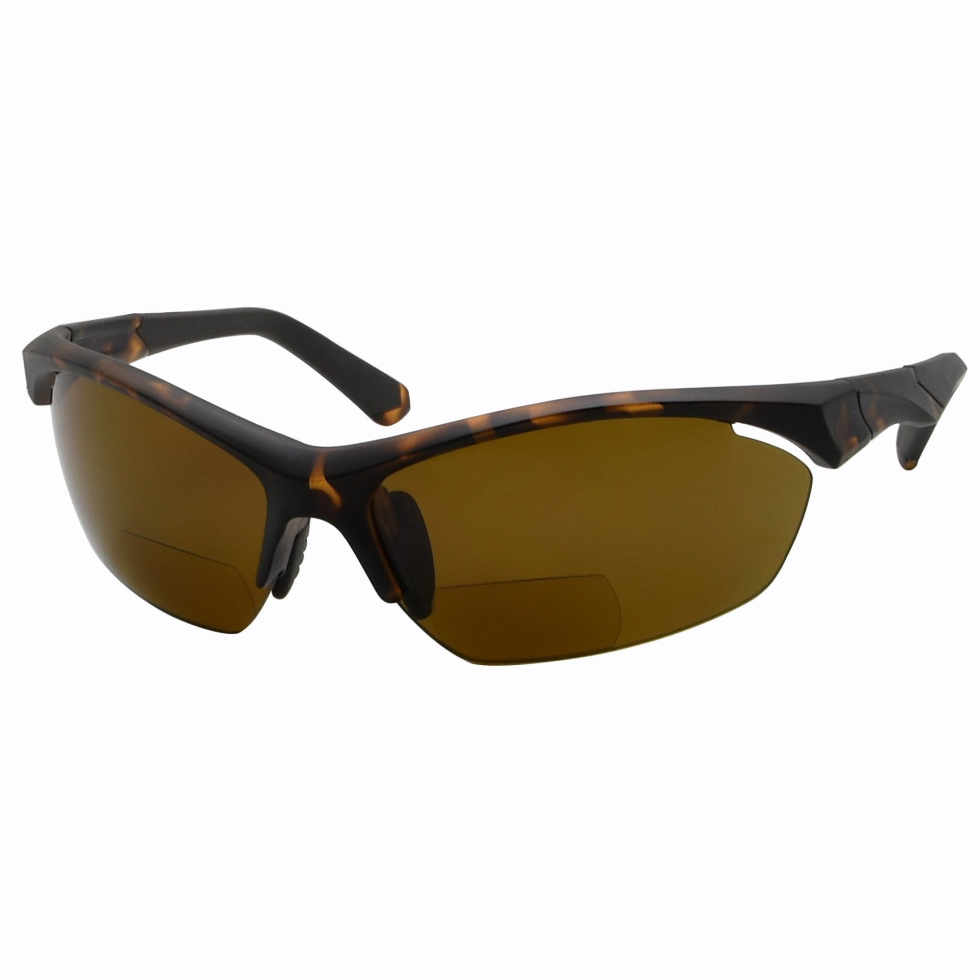 Polarized Bifocal Reading Sunglasses for Men Women Matte Brown / +1.50