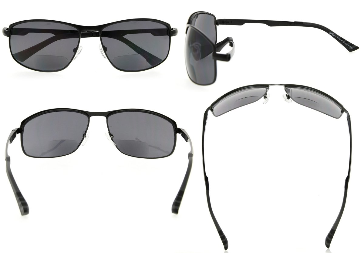 Rectangle Bifocal Sunglasses Outdoor Readers Women Men SG801eyekeeper.com