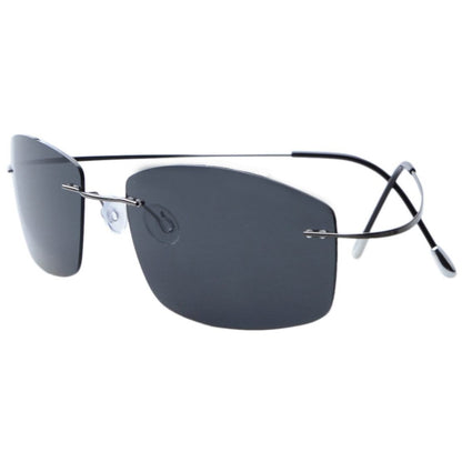 Rimless Sunglasses Grey S1504