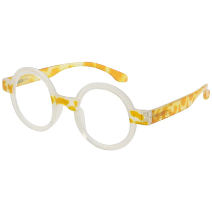 Round Reading Glasses with Tortoise Temples Women R2007Z