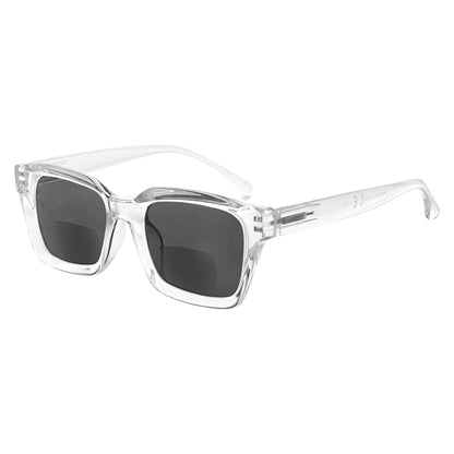 Square Bifocal Sunglasses Clear SBR9106