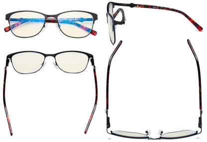 Square Blue Light Filter Eyeglasses for Women LX19022-BB40eyekeeper.com