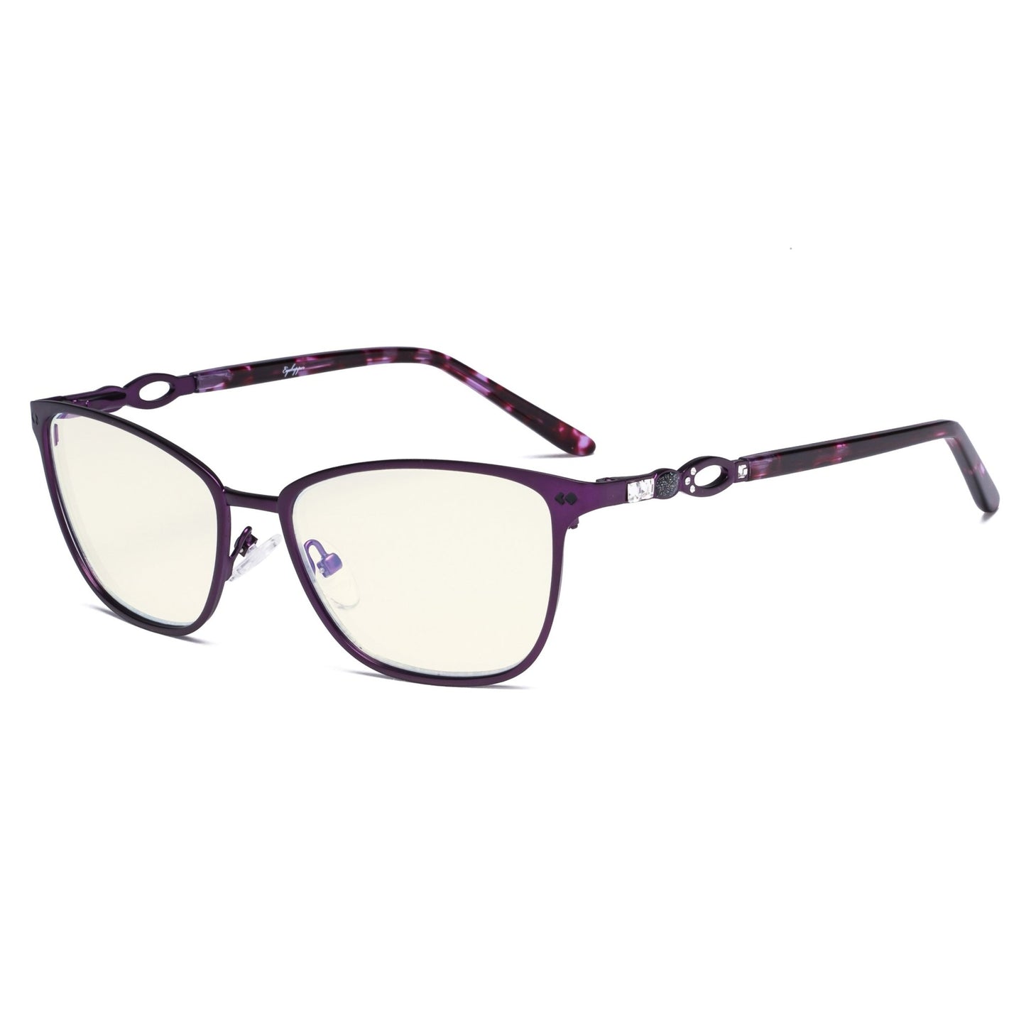 Blue Light Filter Eyeglasses Purple LX19019-BB40