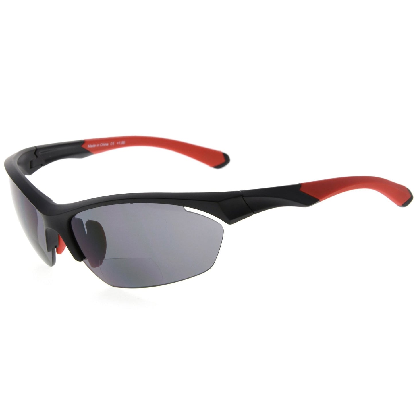 Stylish Bifocal Sunglasses Half Rim Women Color Red SG902