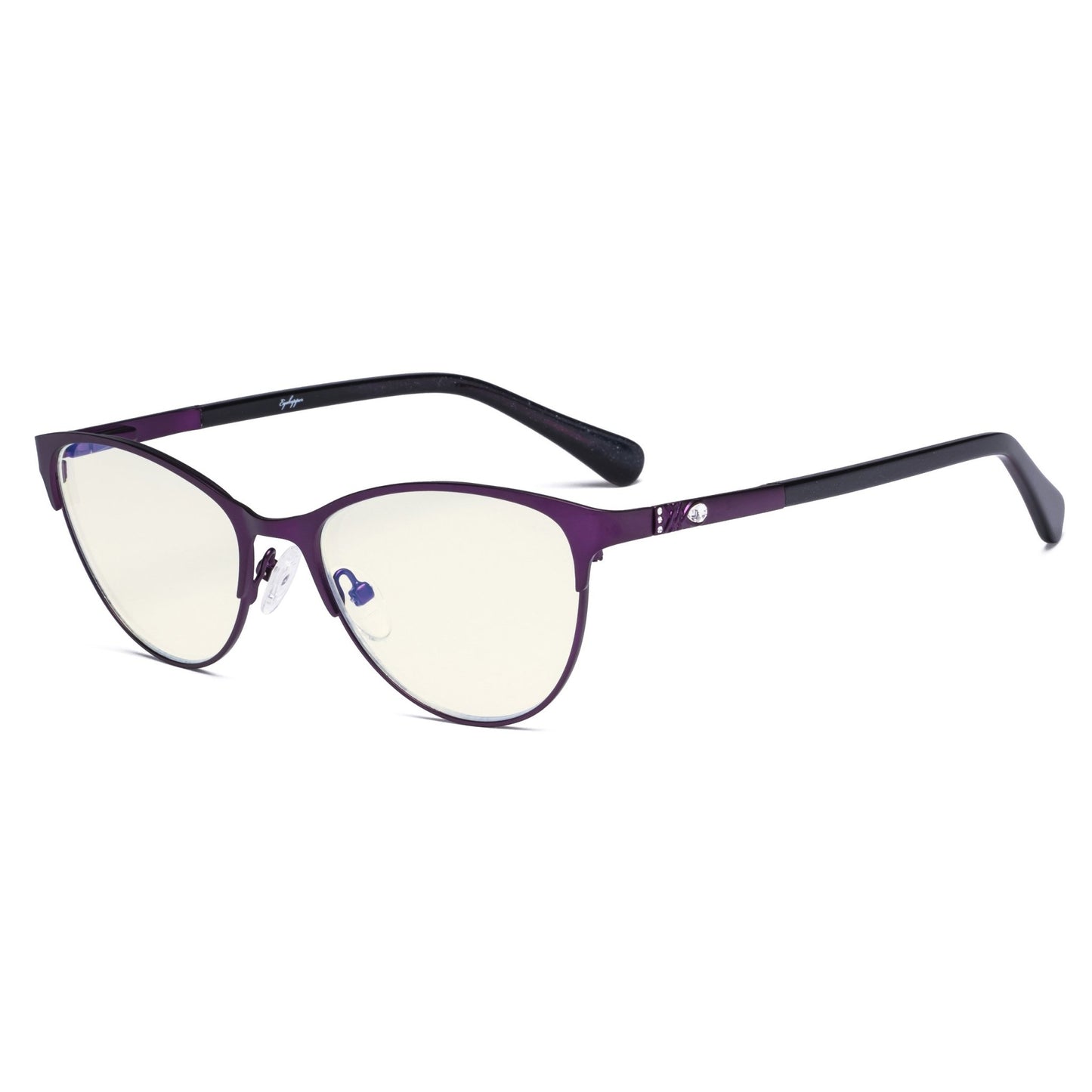 Blue Light Filter Eyeglasses Purple LX19021-BB40