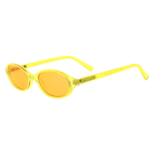 Stylish Oval Computer Eyeglasses for Kids Yellow DSK01