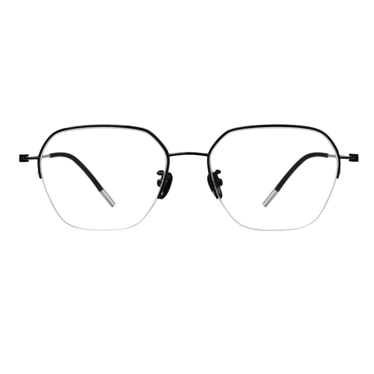 Prescription Eyeglasses Frames Semi Rimless Titanium Premium Quality