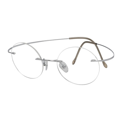 Titanium Rimless Round Reading Glasses Circle Readers R15026eyekeeper.com