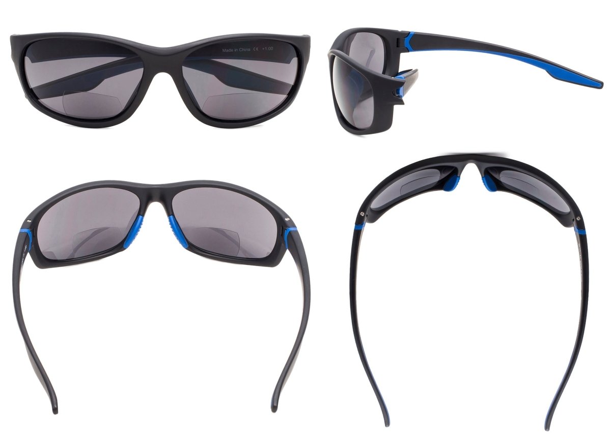 TR90 Sport Bifocal Reading Sunglasses for Women Men –