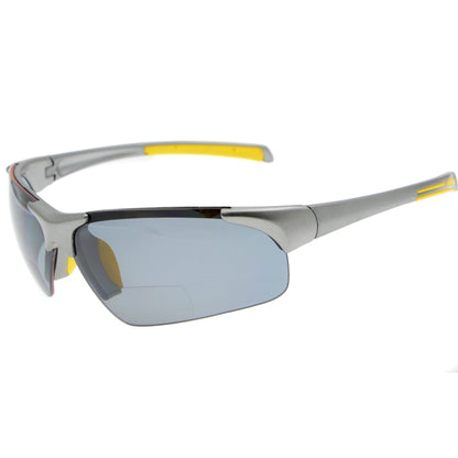 Half-rim Bifocal Sunglasses Grey TH6186
