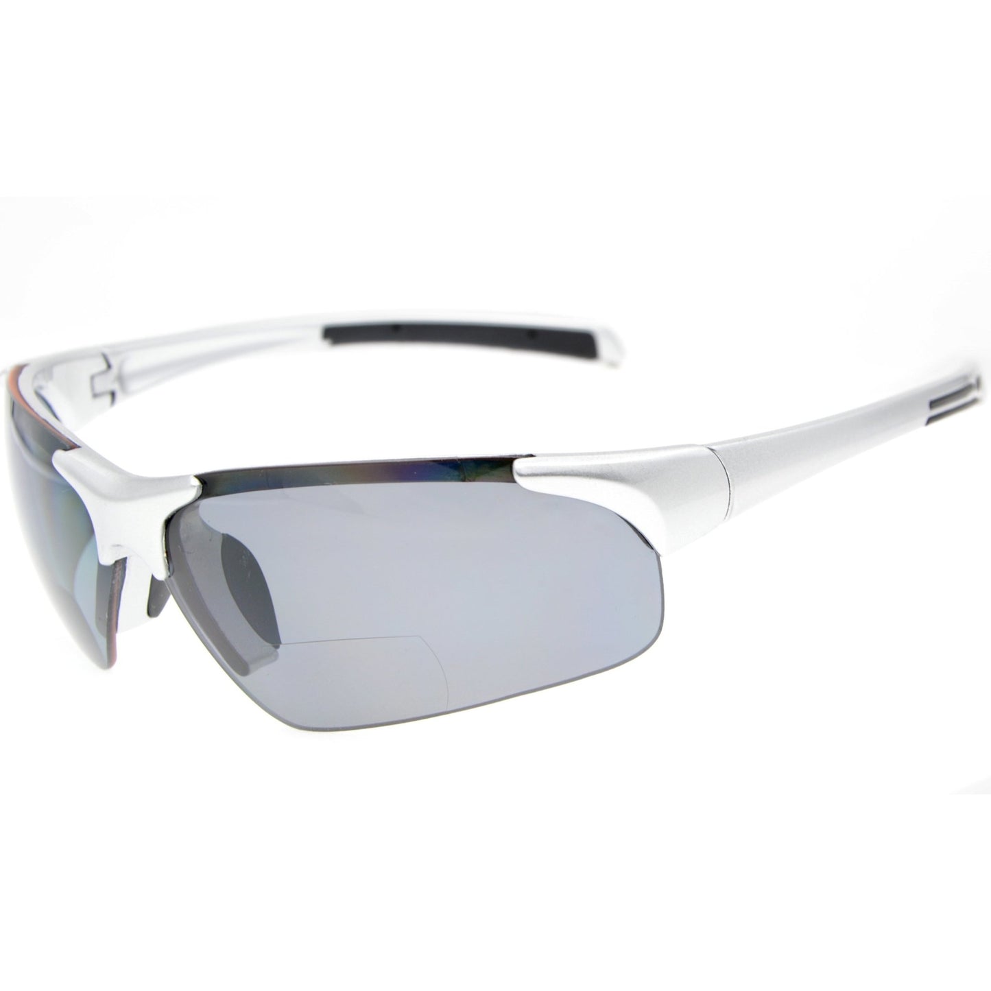 Half-rim Bifocal Sunglasses Silver TH6186