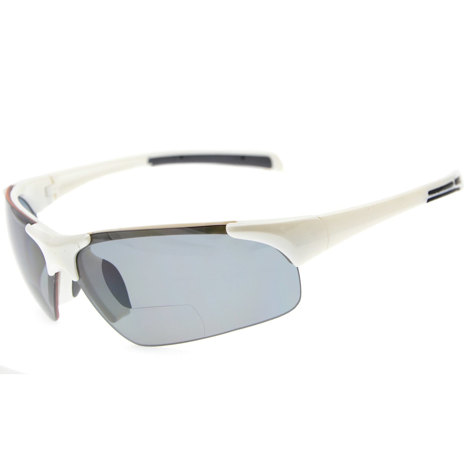 Half-rim Bifocal Sunglasses White TH6186