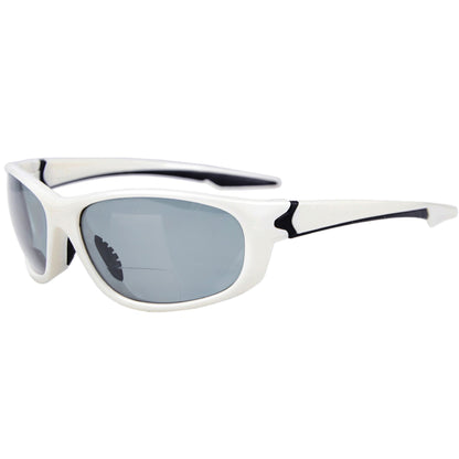 Unbreakable Sports Bifocal Sunglasses White TH6145