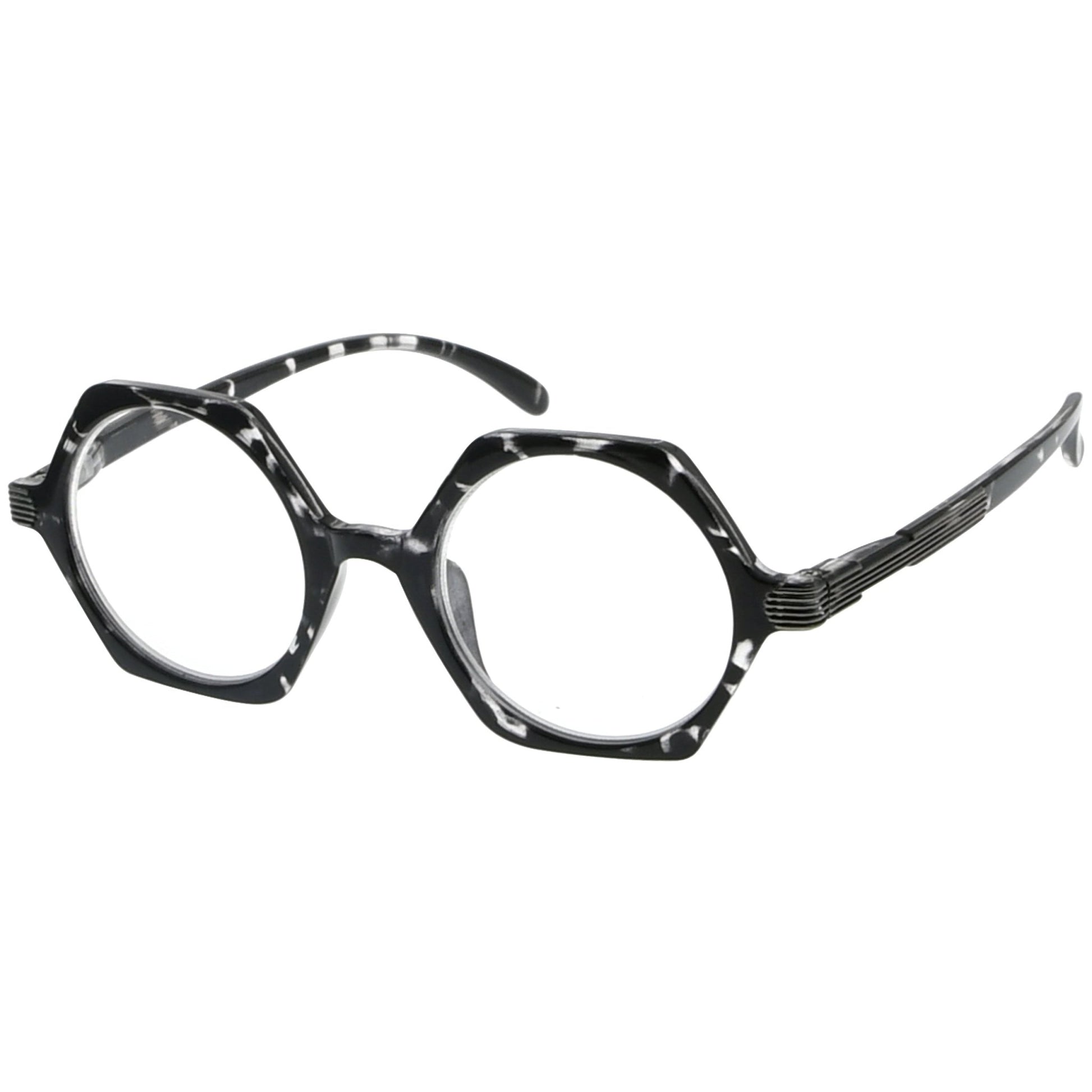 Vintage Reading Glasses Polygon Eyeglasses Women Men R2009
