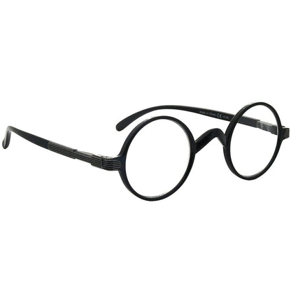 Round Reading Glasses Black 5-R077B