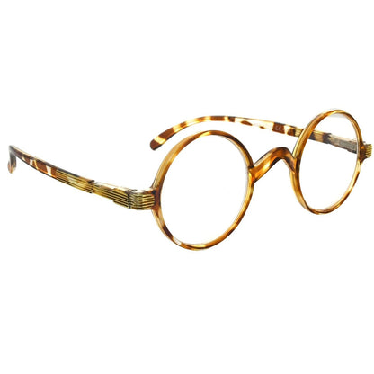 Round Reading Glasses Clear Tortoise 5-R077B