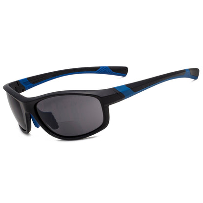 Bifocal Sunglasses Matte Black Blue TH6170